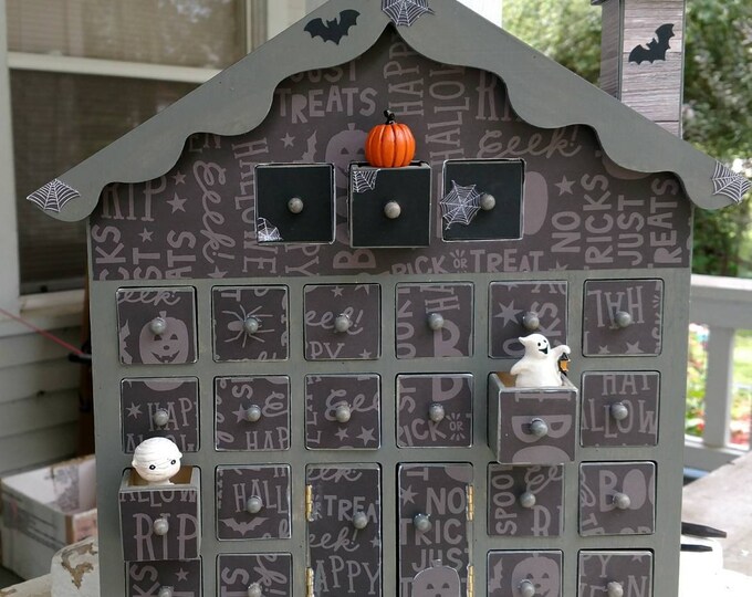 Haunted House Countdown Calendar Etsy