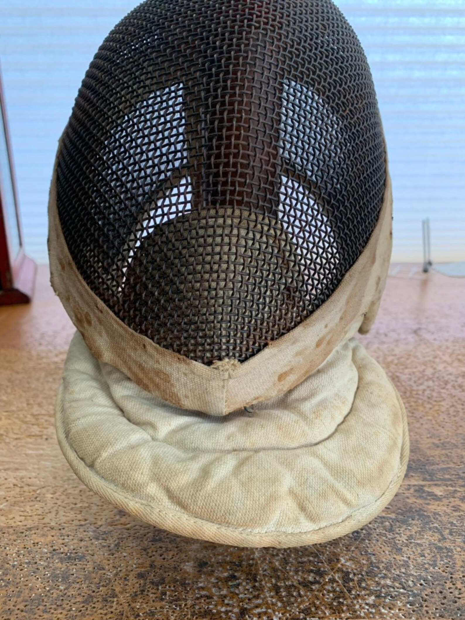 Fencing Mask Old Fencing Mask industrial Look Wall Hanger/ Etsy