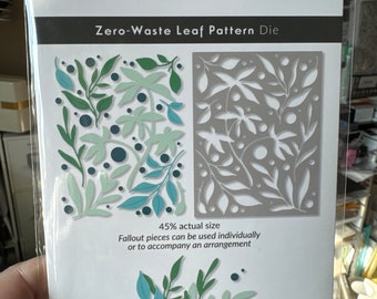 Altenew Zero Waste Die Leaf Pattern