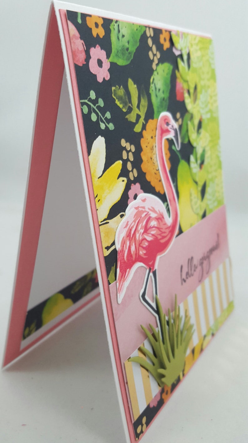 Summertime Hello Gorgeous Blank Notecard, Greetings Card, Handmade Card ...