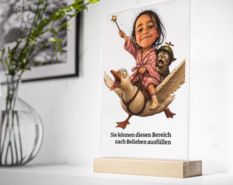 パーソナライズされたイラスト入りアクリルサイン