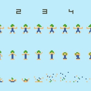 Exploding Lemmings cross stitch pattern - Oh no!