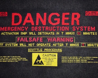 Alien USCSS Nostromo self-destruct system cross stitch pattern
