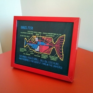 Babel Fish cross stitch pattern Hitchhiker's Guide to the Galaxy image 3