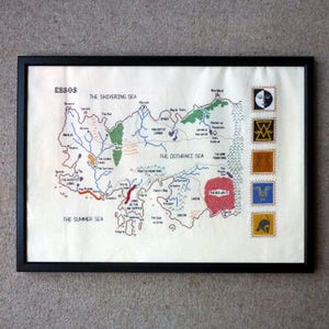 Game of Thrones cross stitch pattern Essos map image 4