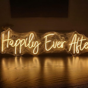 Happily ever after neon light.