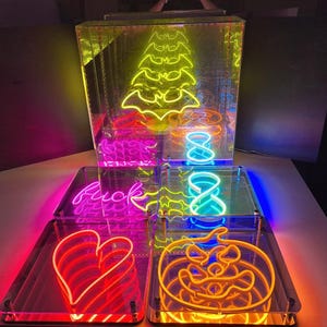 Aanpasbare neon led-infinityspiegel