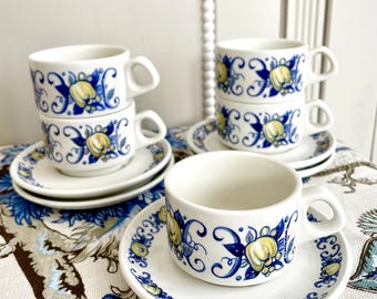 Lot De 5 Soucoupes Villeroy & Boch Cadiz Blanc Diamètre 19 Cm - Occasion