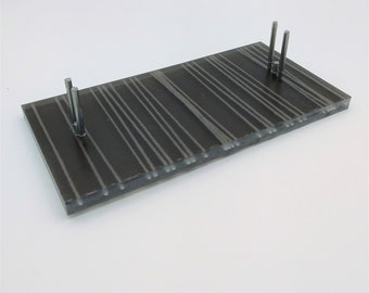 Espresso String Fused Glass Display Stand - Large