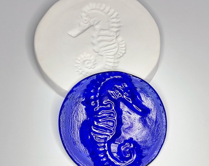 Seahorse Bottle Glass Fusing Mold Etsy