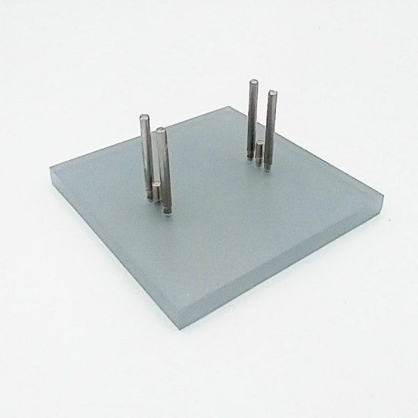 Gray Fused Glass Display Stand - Small