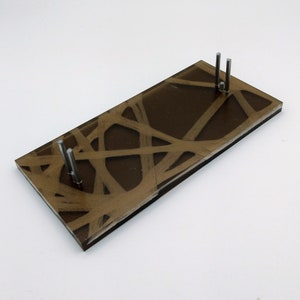 Brown Crossing Fused Glass Display Stand - Large