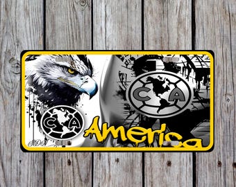 クラブアメリカナンバープレート、メキシコサッカーチーム、昇華プレートデザイン、クラブアメリカ、プレート、サッカー、サッカーチーム、PNG