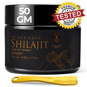 Momipro Premium Himaliyan Shilajit Resin 50g , 100% Pure and Natural Himalayan Shilajit supplement for Men and Women , Lab Tested for purity