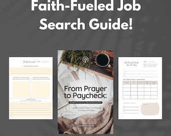 Christian Job Search Journal | 30-Day Workbook (Digital Download)