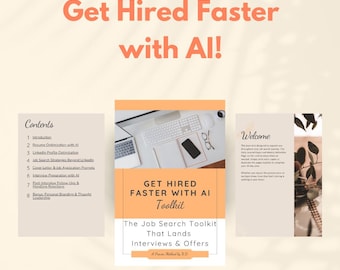 AI Job Search Toolkit | Resume Prompts, LinkedIn Tips (Digital Download)
