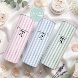 Custom Bridesmaid Tumbler Cup-Personalized Bride Cup with Straw-Wedding Party Gift-Bachelorette Cup-Personalized Beach Girls Trip Cups