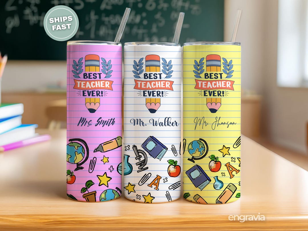 Teacher Gift-personalized Tumbler Gift for Teacher-custom Teacher Name ...