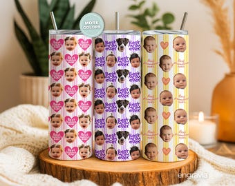 Personalized Photo Tumbler-Custom Baby PhotoTumbler-Baby Photo Mug-Nana Gift-Mother's Day Gift, Grandma Mug Gift, New Grandparents Keepsake