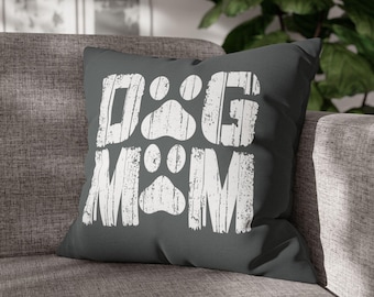 Dog Mom Pillowcase, Paw Print Design, Pet Lover Gift