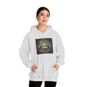 The Great Outdoors Hoodie, Cozy Sweatshirt for Nature Lovers, Adventure Gift, Unisex Outdoor Wear, Camping Apparel, Hiking Outfit