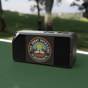 The Great Outdoors Bluetooth Speaker, Portable Wireless Speaker, Camping Sound System, Adventure Speaker, Gift for Nature Lovers, Outdoor