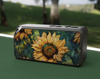 Sonnenblume Bluetooth Lautsprecher, ABS Kunststoff Tragbare Drahtlose Lautsprecher