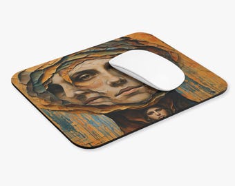 Abstract Art Lover Mouse Pad, Artist Desk Decor