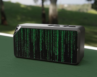Matrix Style Bluetooth Speaker - Portable Tech Gadget for Music Lovers