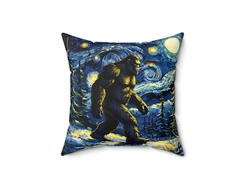 Bigfoot Pillow, Cosmos Design, Funky Home Decor