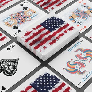Poker Playing Cards, July 4th Independence Day Deck for Card