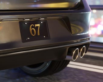パーソナライズされたアルミ製化粧台、ユニークな車の装飾、カスタムナンバープレート