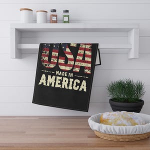 Patriotic Tea Towels, USA Flag Design, Kitchen Decor, Americana Gifts, 4th of July, Home Essentials, Made in America