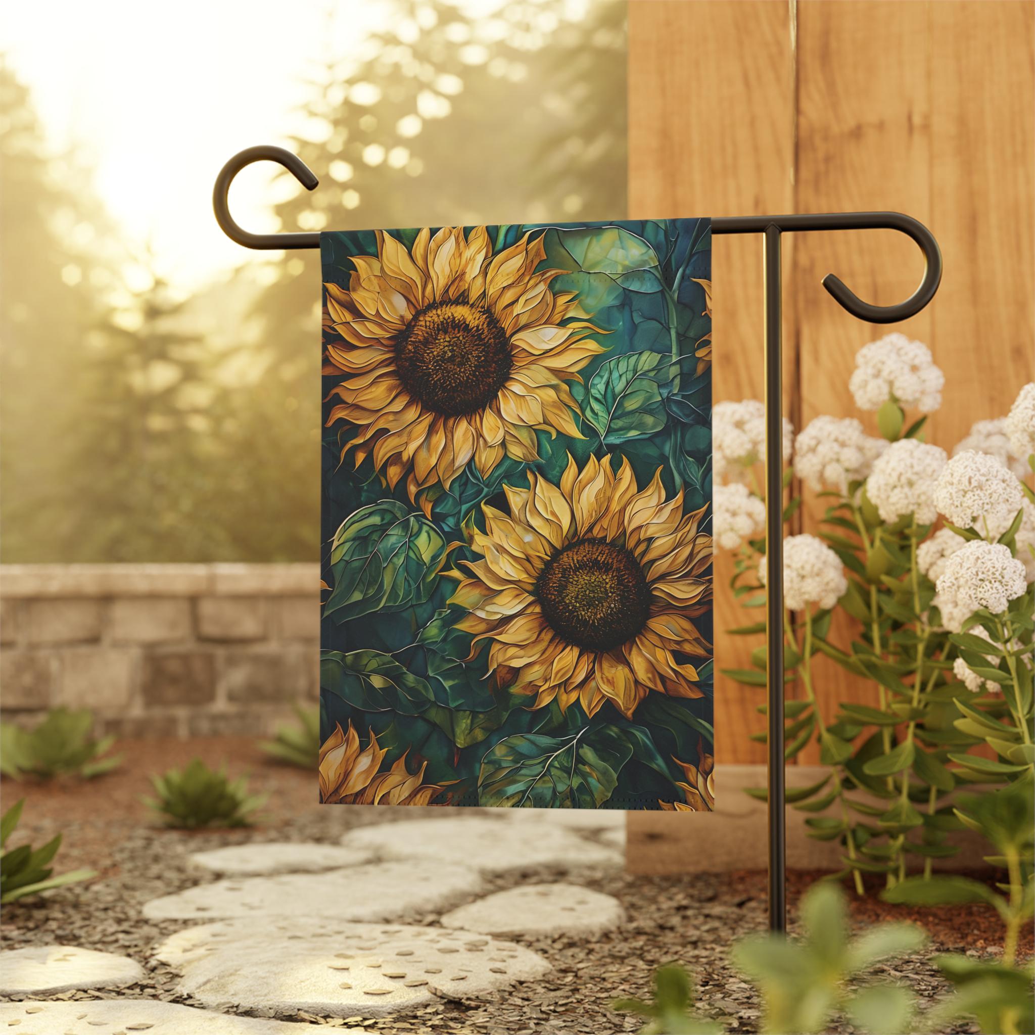 Sunflower Garden Flag | Bright Floral Outdoor Decor, Spring Decor, Front Yard Sign, Summer Garden Gift, Home Decoration