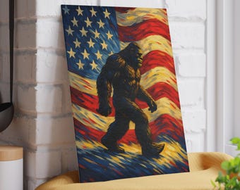 Tabla de cortar de vidrio templado con la bandera estadounidense de Pie Grande, decoración para barbacoa y cocina