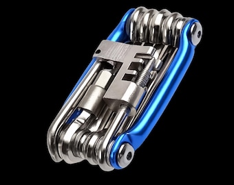11-in-1 Bicycle Repair Tool Kit: Hex Wrench, Screwdriver, Chain Cutter, Aluminum Alloy