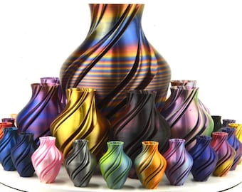 3D gedruckte Swirl Vase - Modernes Wohndekor, einzigartiges Herzstück