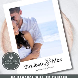 Minimale Save the Date Hochzeitskarten, Klassische Hochzeitspostkarten, Personalisierte Foto Save the Dates, Hochzeitsankündigung, DIY Braut 5x7