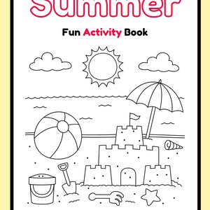 Libro da Colorare Estivo per Bambini – PDF Stampabile | Giochi Creativi