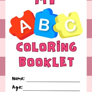 Libro da colorare con l'alfabeto minimalista dalla A alla Z | Pagine da colorare e tracciare ABC divertenti ed educative | Apprendimento