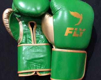 High-Quality New Custom-Made Fly Leather Boxing Gloves Personalized, Original Cowhide Leather