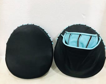 Personalized Leather Boxing Focus Mitts: Handmade Training Pads