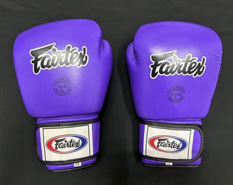 Custom Fairtex Leather Boxing Gloves 16 oz, Personalized Training MMA Gear