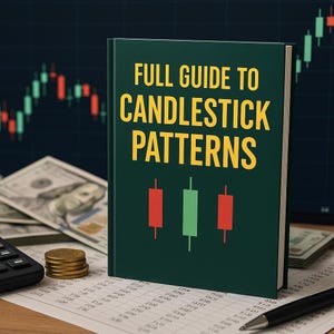 Full Guide to Candlestick Patterns Book – Stock Trading Chart Analysis, Learn Technical Indicators for Day Trading & Investing