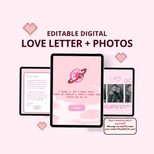 Animated Digital Love Letter with Photos: Virtual Gift (Instant Download)