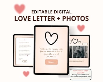 Animated Photo Love Letter - Romantic Digital Gift (Digital Download)
