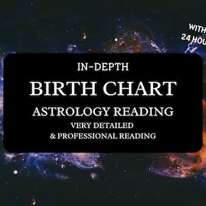Birth Chart Reading | Detailed Astrology Insights | Same Day Natal Chart Analysis | In-Depth Astrology | Natal Chart Reading