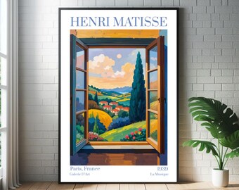 Henri Matisse Balkonraam Kunstposter - Moderne Galerij Tentoonstellingsprint