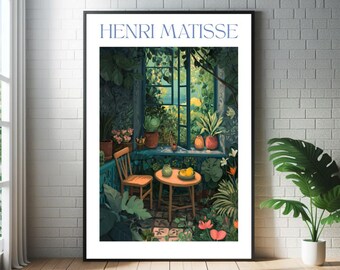 Henri Matisse Art Poster - Modern Gallery Exhibition Print