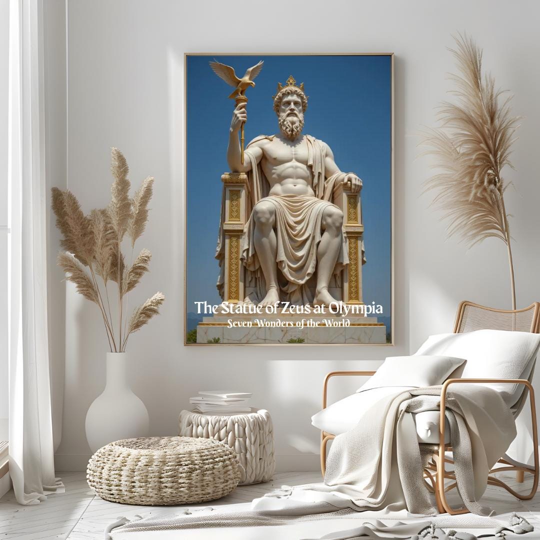 Statue of Zeus at Olympia Poster: Seven Wonders of the World Art